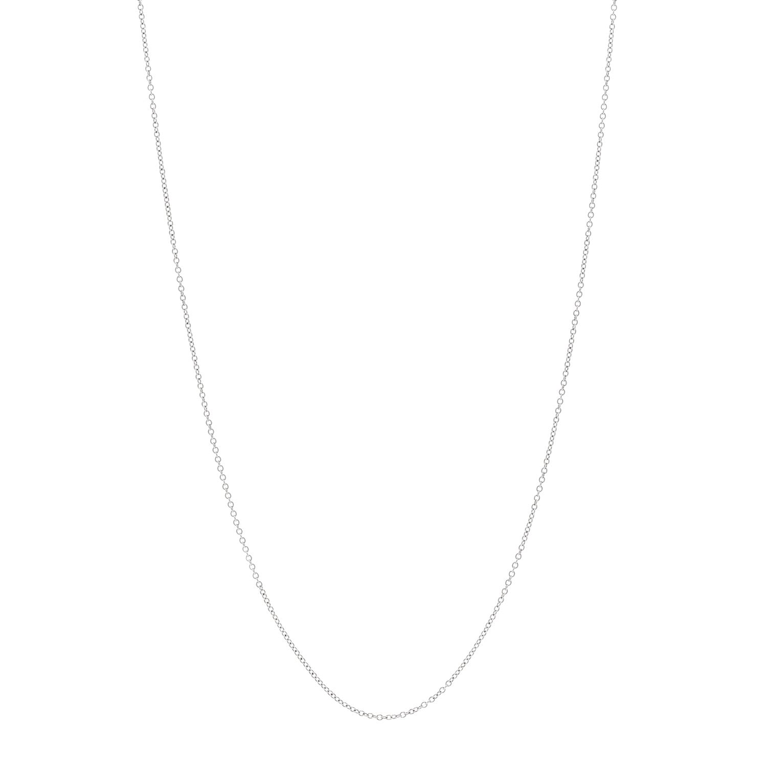 Tiffany Platinum Chain Necklace 18" 1 of 4