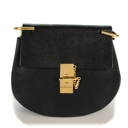 Chloe Grained Lambskin Medium Drew Shoulder Bag Black 1 of 8