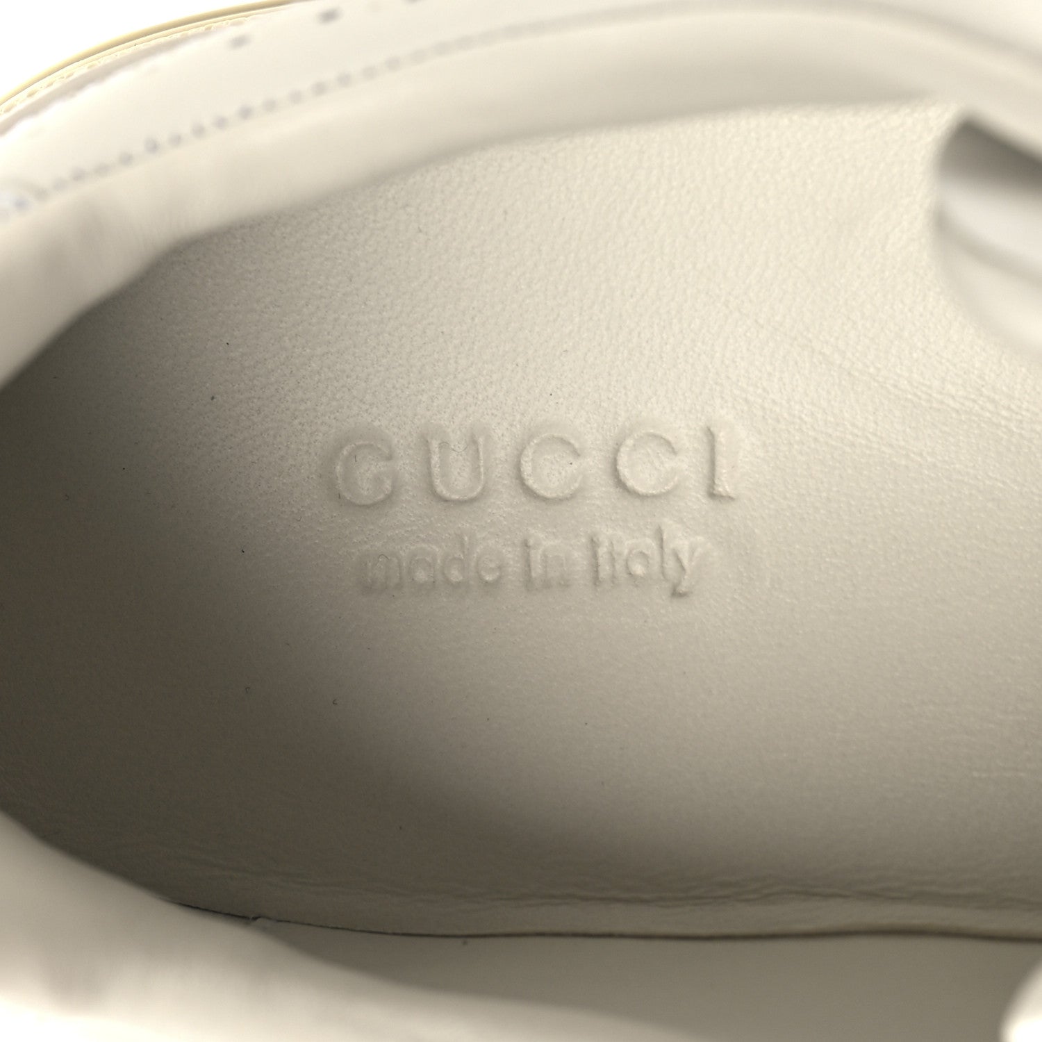 Gucci Calfskin Womens Re-Web Sneakers 36.5 White Pink 9 of 10