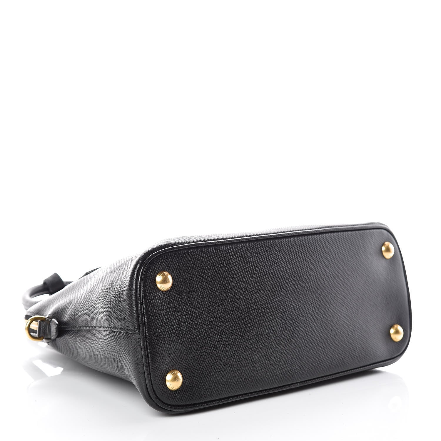 Prada Saffiano Cuir Bauletto Nero Black 4 of 10