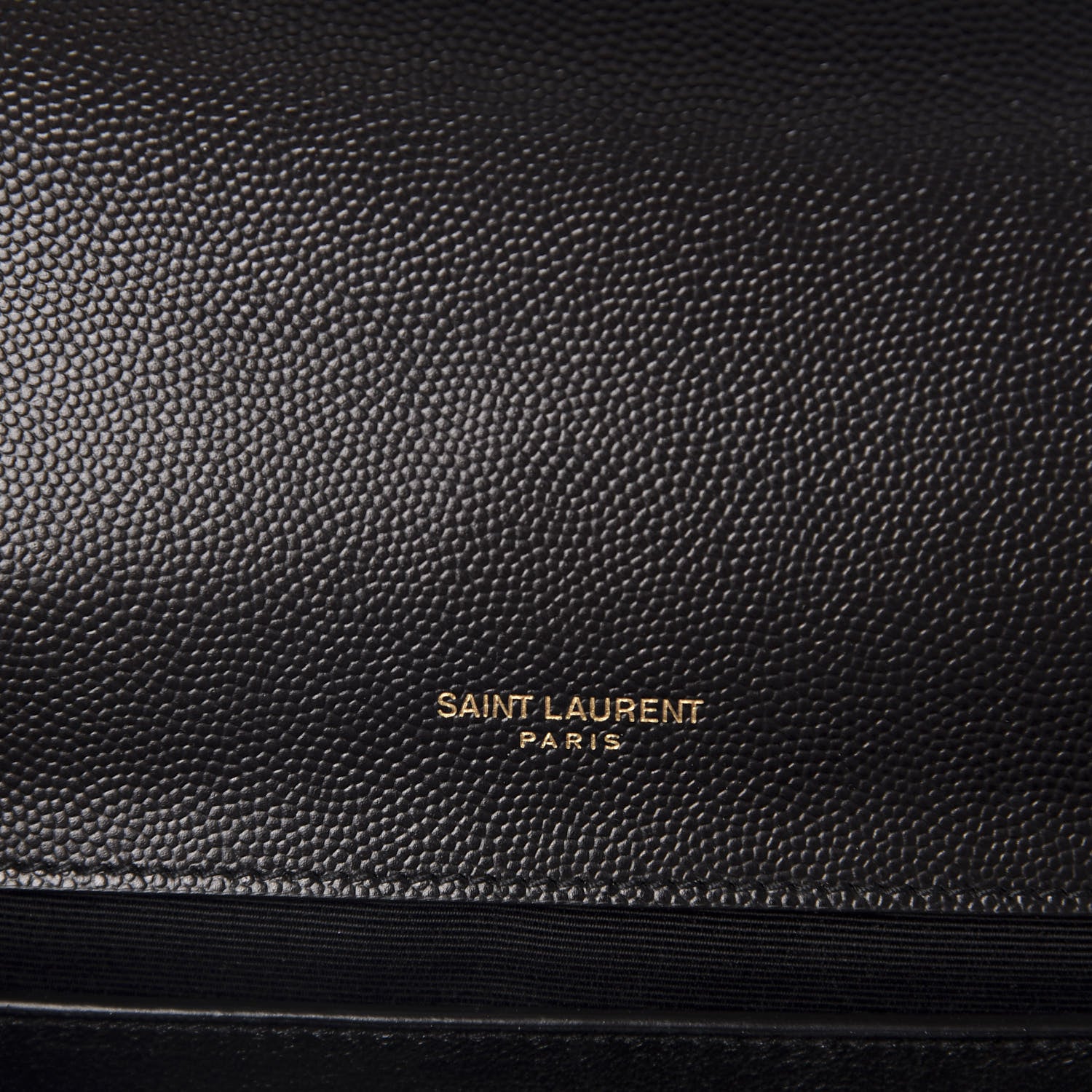 Saint Laurent Grain De Poudre Textured Mixed Matelasse Triquilt Medium Monogram Satchel Black 9 of 12