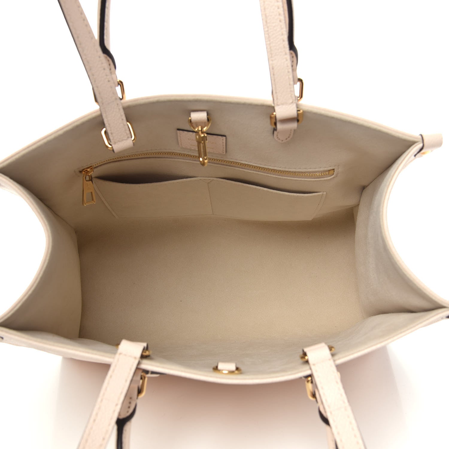 Louis Vuitton Empreinte Monogram Giant By The Pool Onthego MM Cream Saffron 6 of 12