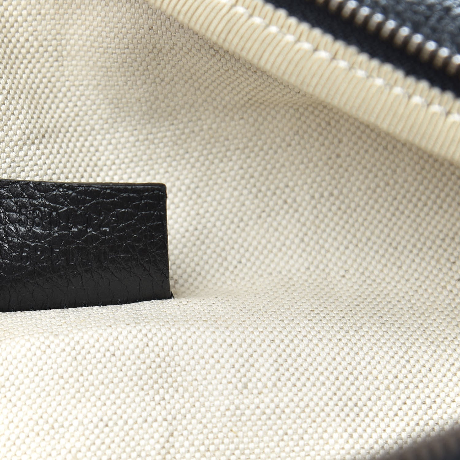 Gucci Grained Calfskin Logo Belt Bag Black 7 of 9