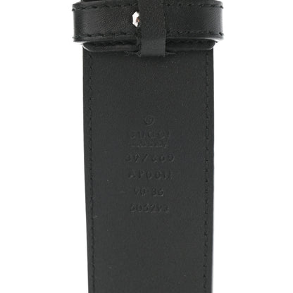 Gucci Moon Calfskin Nickel Double G 40mm Belt 90 36 Black 3 of 6