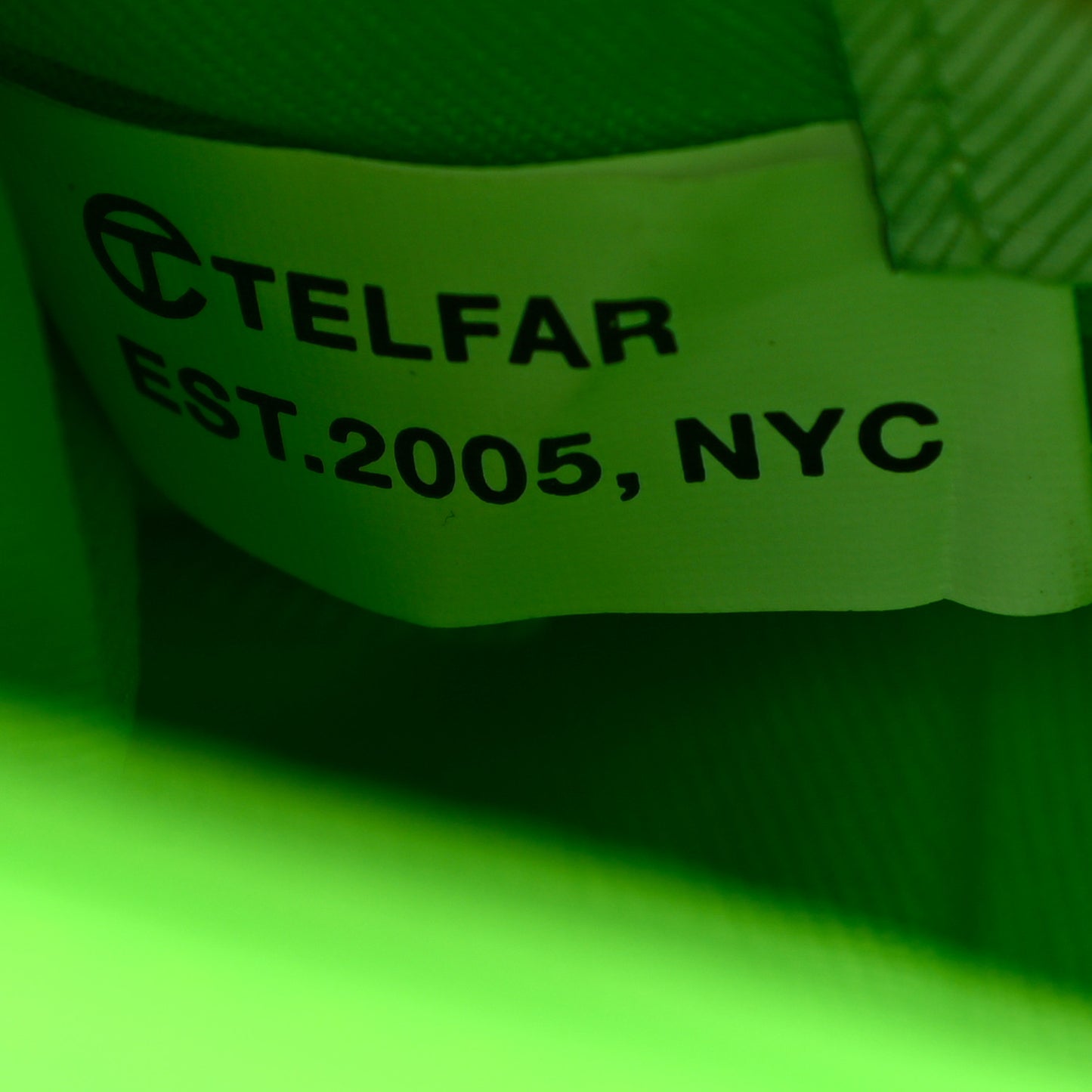 Vegan Leather Small Shopping Bag Highlighter Green