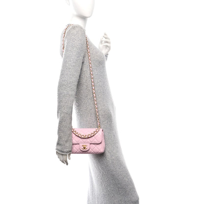 Chanel Caviar Quilted Mini Flap Light Pink 2 of 10