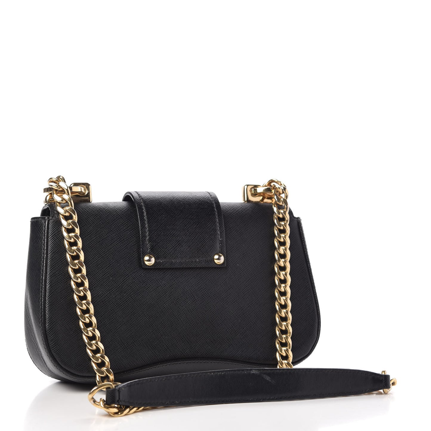 City Calfskin Saffiano Mini Sidonie Bag Black