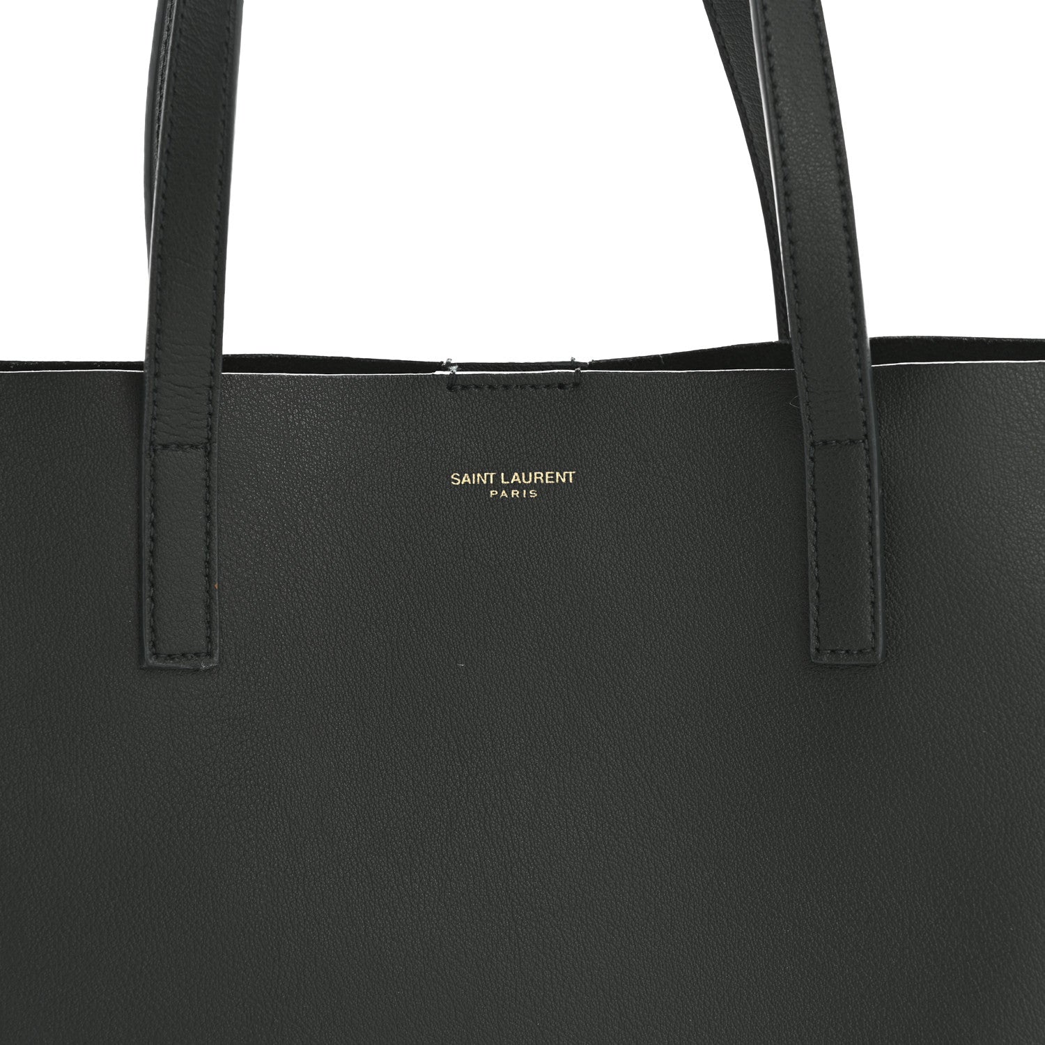 Saint Laurent Calfskin North-South Shopping Tote Green 9 of 12