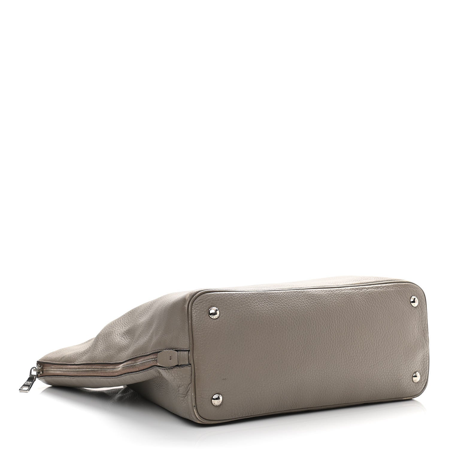 Prada Vitello Daino Side Zip Tote Argilla 4 of 12