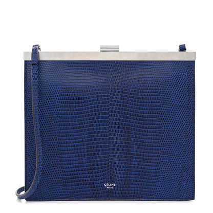 Celine Lizard Mini Clasp Bag Blue 1 of 10