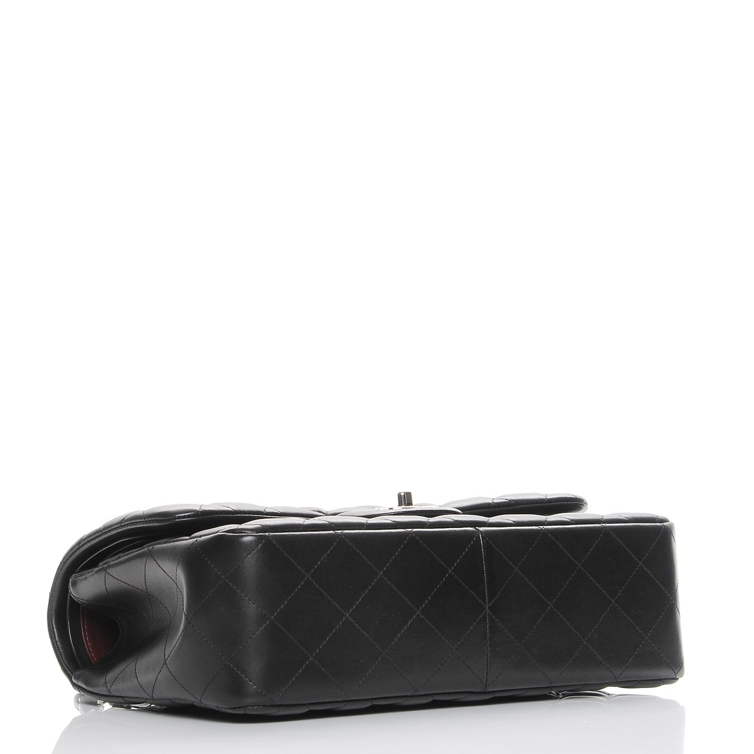 Chanel Lambskin Quilted Jumbo Double Flap Black 5 of 9
