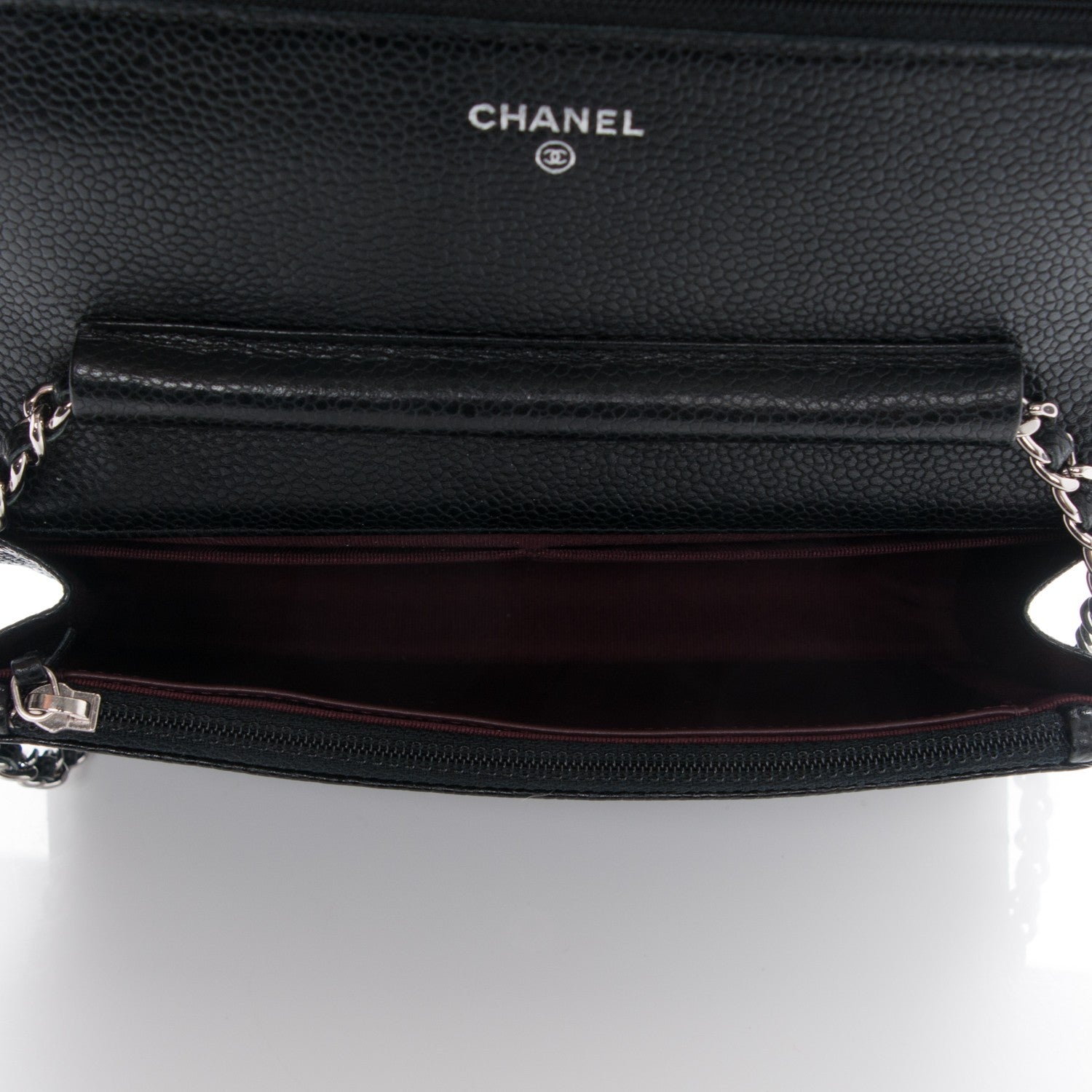 Chanel Caviar Quilted Wallet On Chain WOC Black 5 of 8