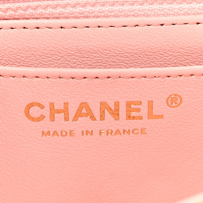Chanel Satin Paris Cuba Cigare Print Mini Flap Pink 6 of 10