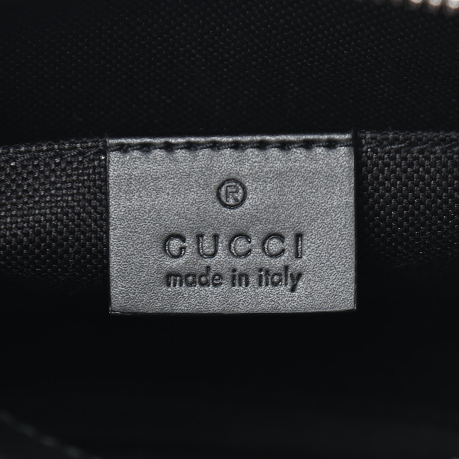Gucci GG Supreme Monogram Web Shoulder Bag Black Grey 6 of 9