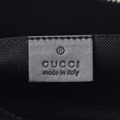 Gucci GG Supreme Monogram Web Shoulder Bag Black Grey 6 of 9