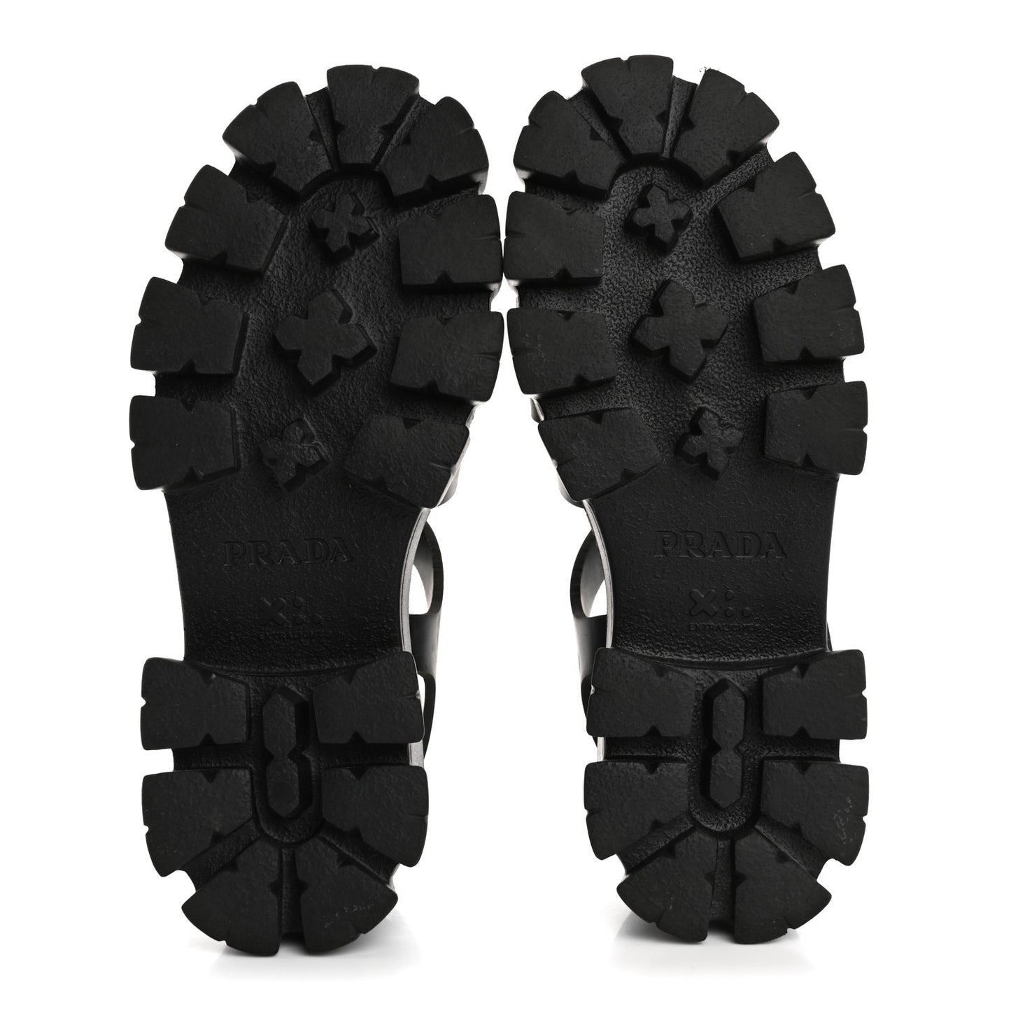 Foam Rubber Triangle Logo Monolith 55mm Cage Sandals 38 Black