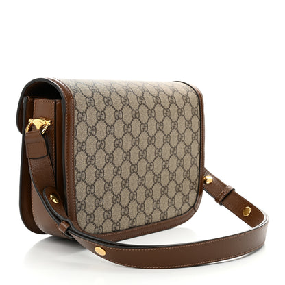 Gucci GG Supreme Monogram Horsebit 1955 Shoulder Bag Beige Brown Sugar 3 of 10