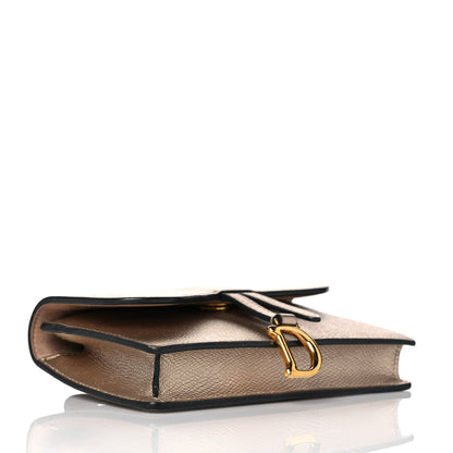 Christian Dior Metallic Grained Calfskin Saddle Belt Bag Gold 3 of 8