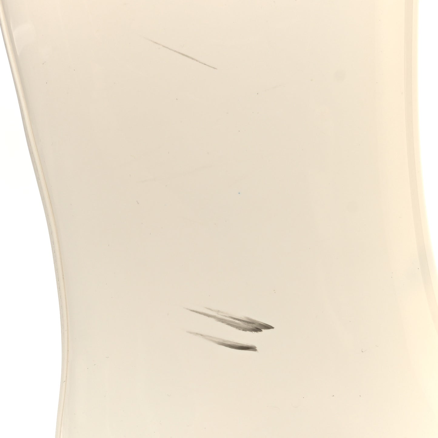 Rubber Rain Boots 36 Ivory Black