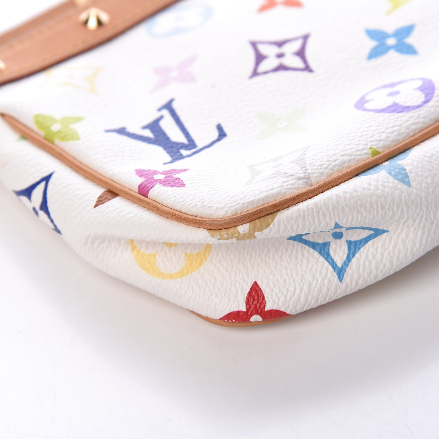 Monogram Multicolor Pochette Accessories White