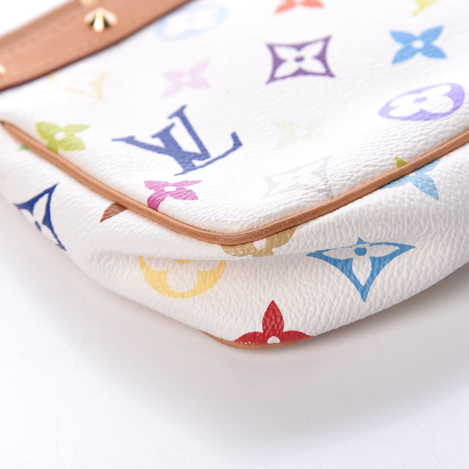 Louis Vuitton Monogram Multicolor Pochette Accessories White 8 of 14