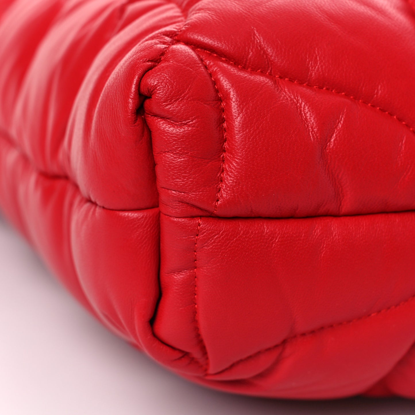 Nappa Pillow Quilted Big Softie Tote Lancaster Red