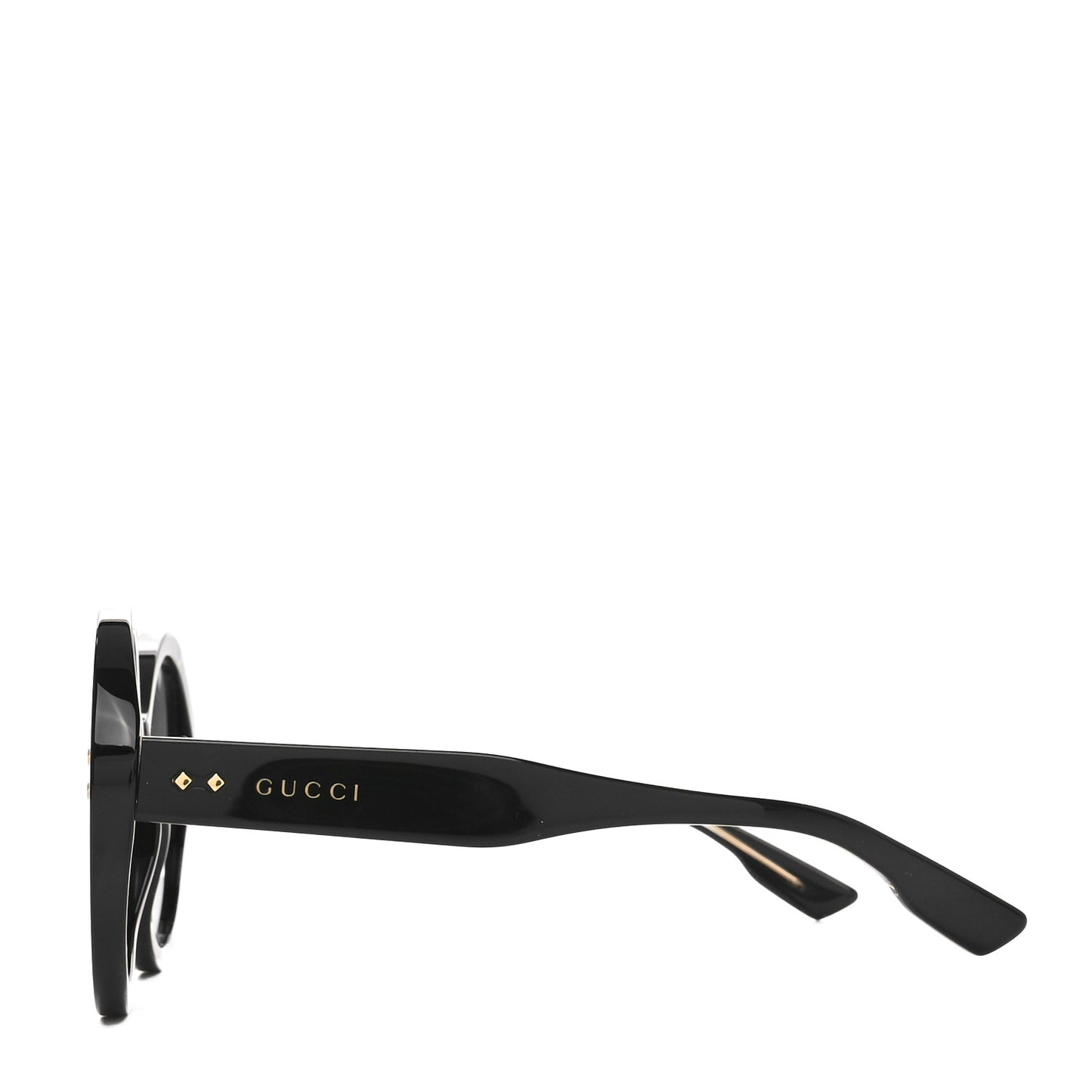 Acetate Round Sunglasses GG1081S Black