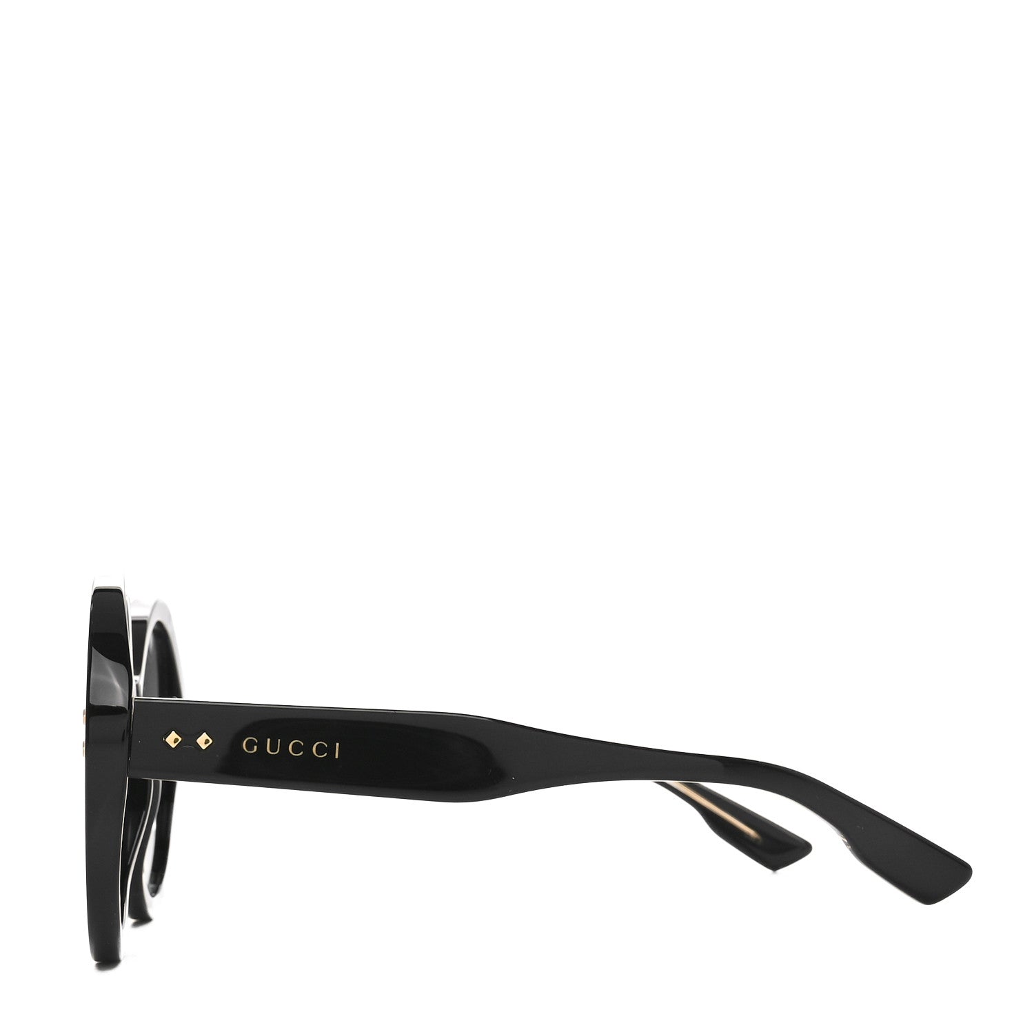 Gucci Acetate Round Sunglasses GG1081S Black 3 of 7