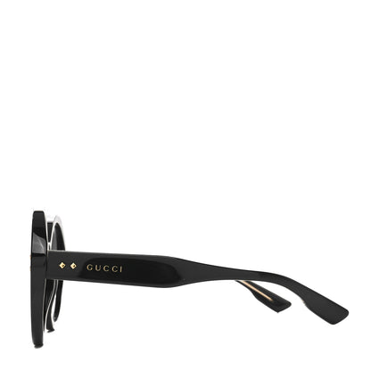 Gucci Acetate Round Sunglasses GG1081S Black 3 of 7