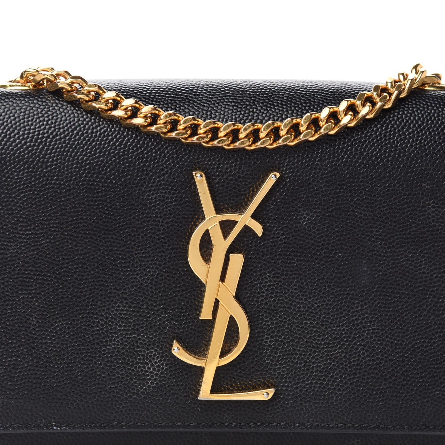 Grain De Poudre Small Monogram Kate Satchel Black