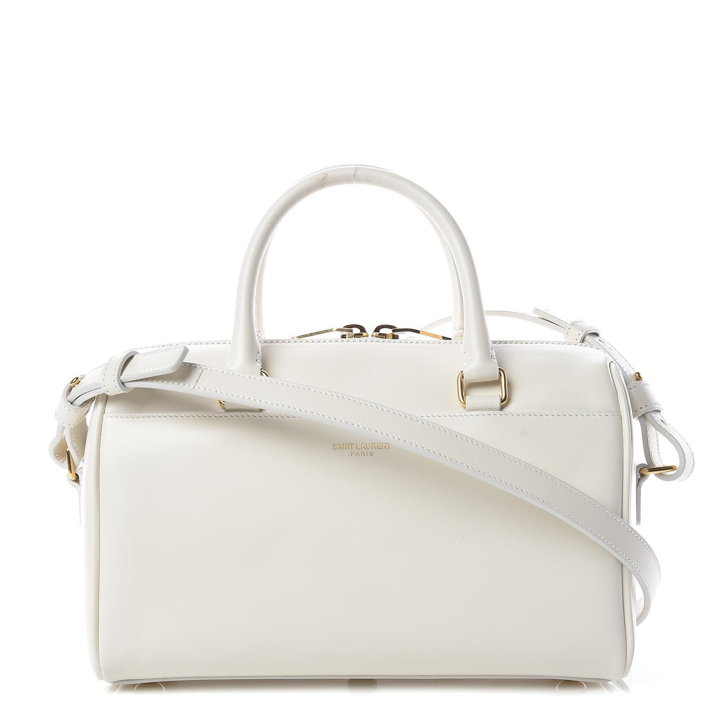 Calfskin Classic Baby Duffle Dove White