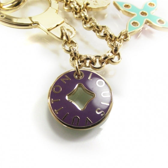 Monogram Multicolor Looping Chain Key Ring