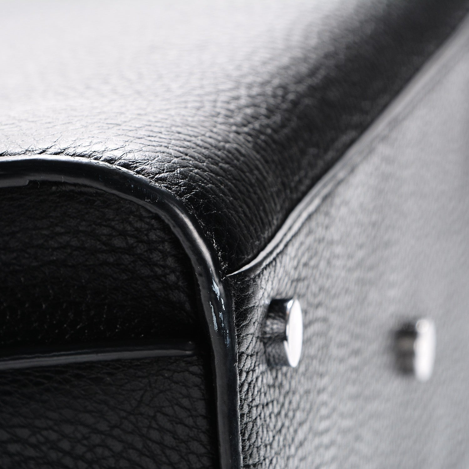 Saint Laurent Grained Calfskin Small Sac De Jour Black 9 of 10