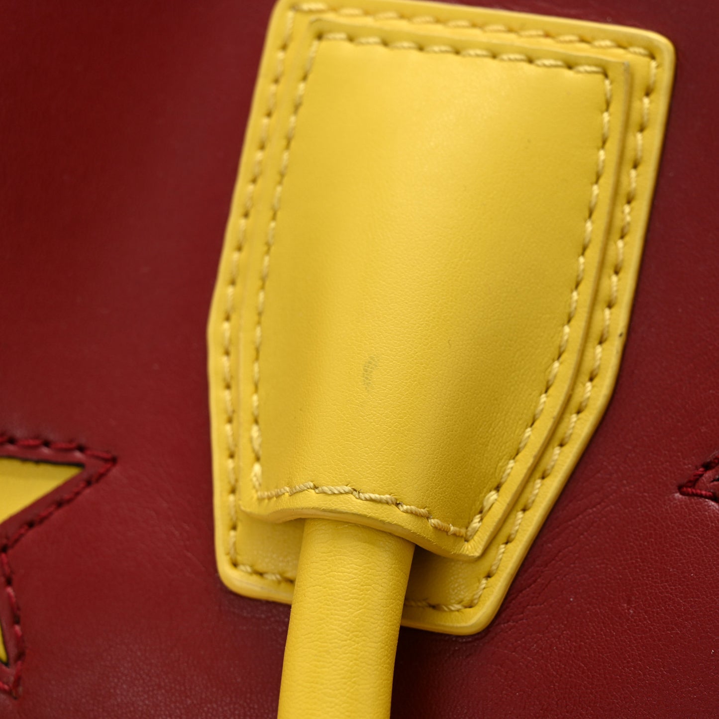 Eco Alter Nappa Star Embossed Cavendish Boston Bordeaux Yellow