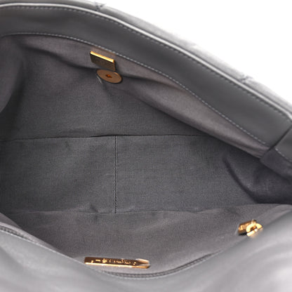 Chanel Quilted Large Chanel 19 Flap Dark Grey 5 of 10