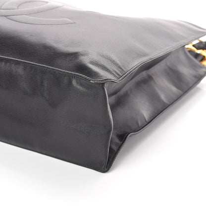 Chanel Lambskin CC Tote Black 11 of 11