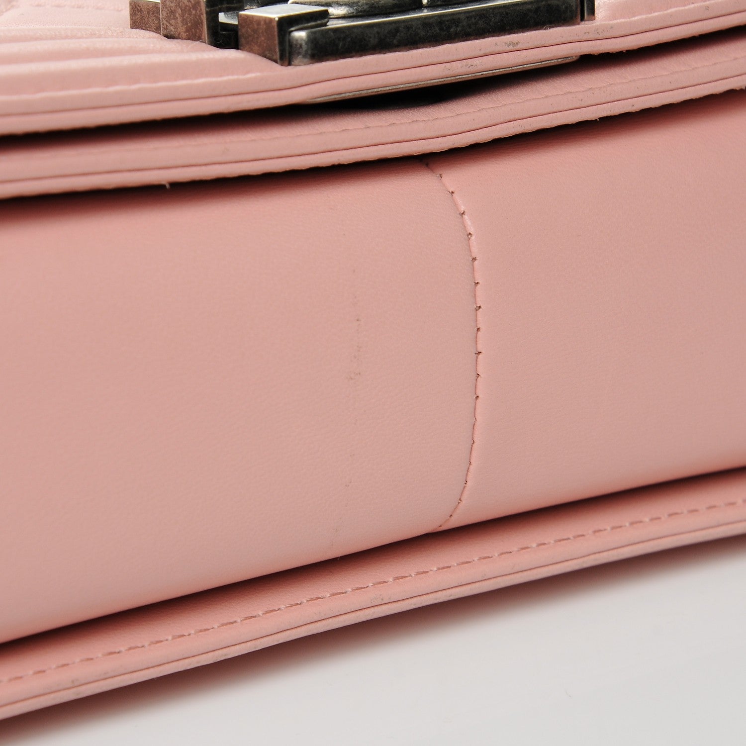 Chanel Lambskin Quilted Medium Boy Flap Light Pink 12 of 13