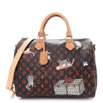 Louis Vuitton Catogram Speedy Bandouliere 30 Marron 1 of 9