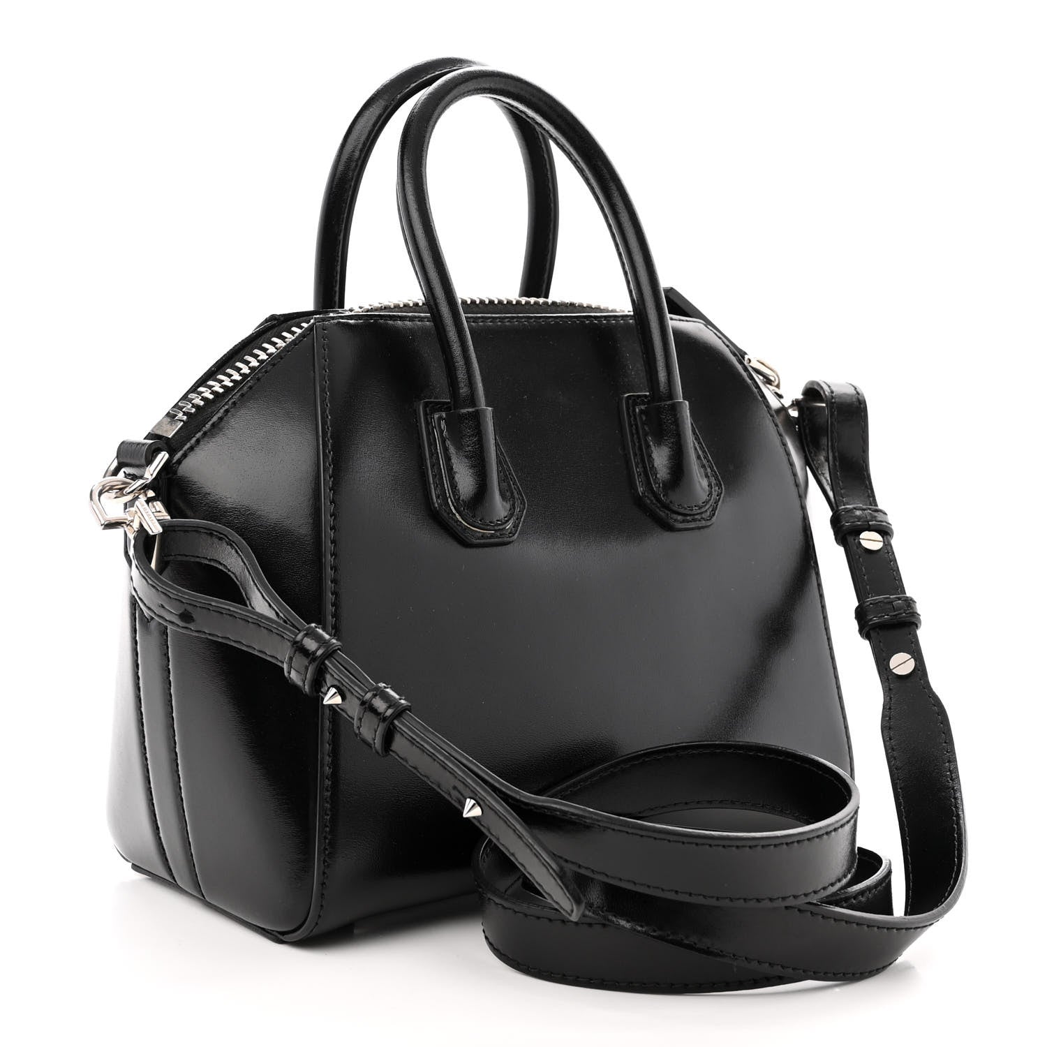 Givenchy Shiny Lord Calfskin Mini Antigona Black 3 of 11