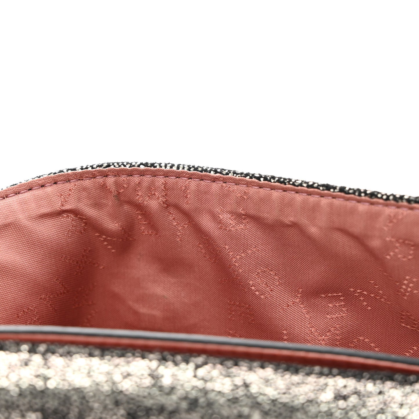 Metallic Shaggy Deer Mini Falabella Crossbody Bag Black