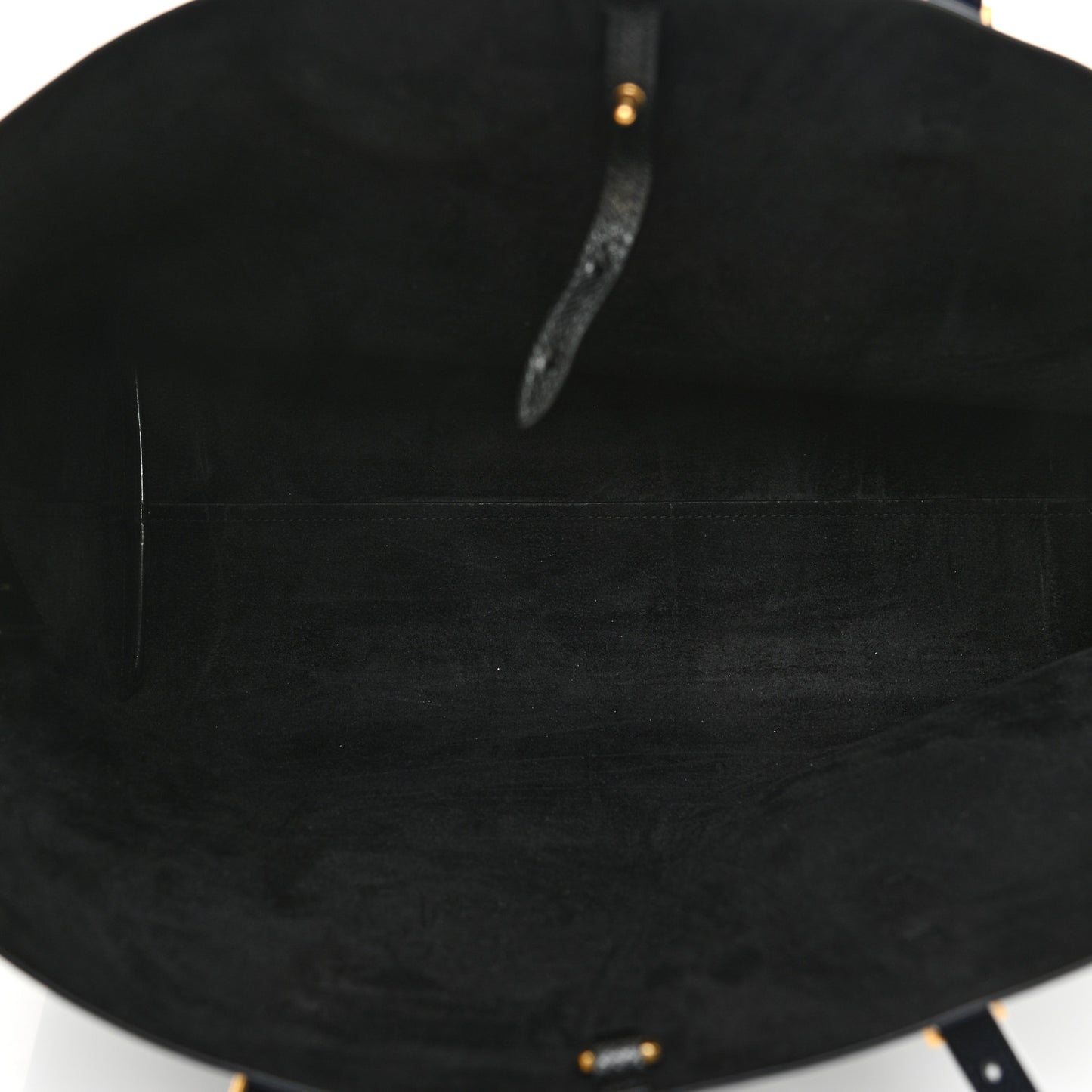 Grained Calfskin Large Shopping Tote Navy