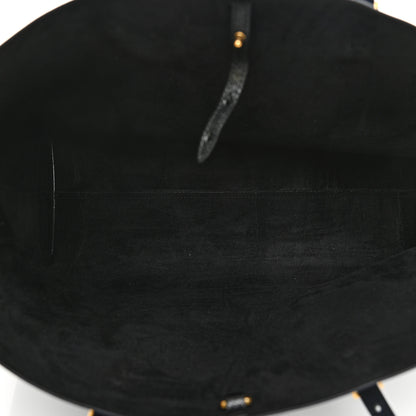 Saint Laurent Grained Calfskin Large Shopping Tote Navy 5 of 9