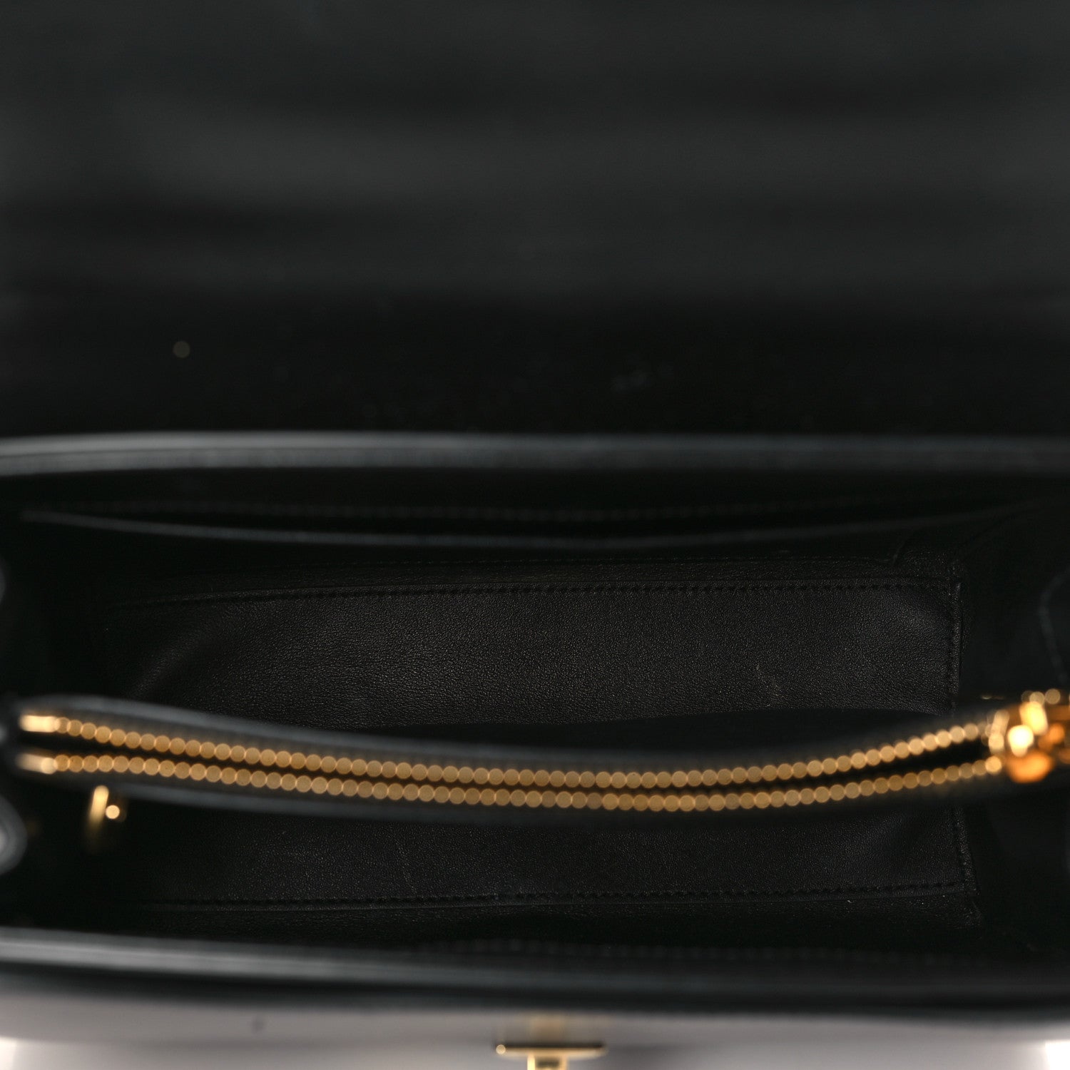 Celine Satinated Calfskin Small 16 Top Handle Bag Black 5 of 10