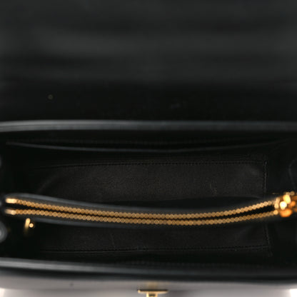 Celine Satinated Calfskin Small 16 Top Handle Bag Black 5 of 10