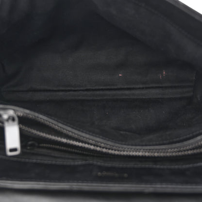 Saint Laurent Calfskin Y Quilted Monogram Monochrome Medium Loulou Chain Satchel Black 5 of 9