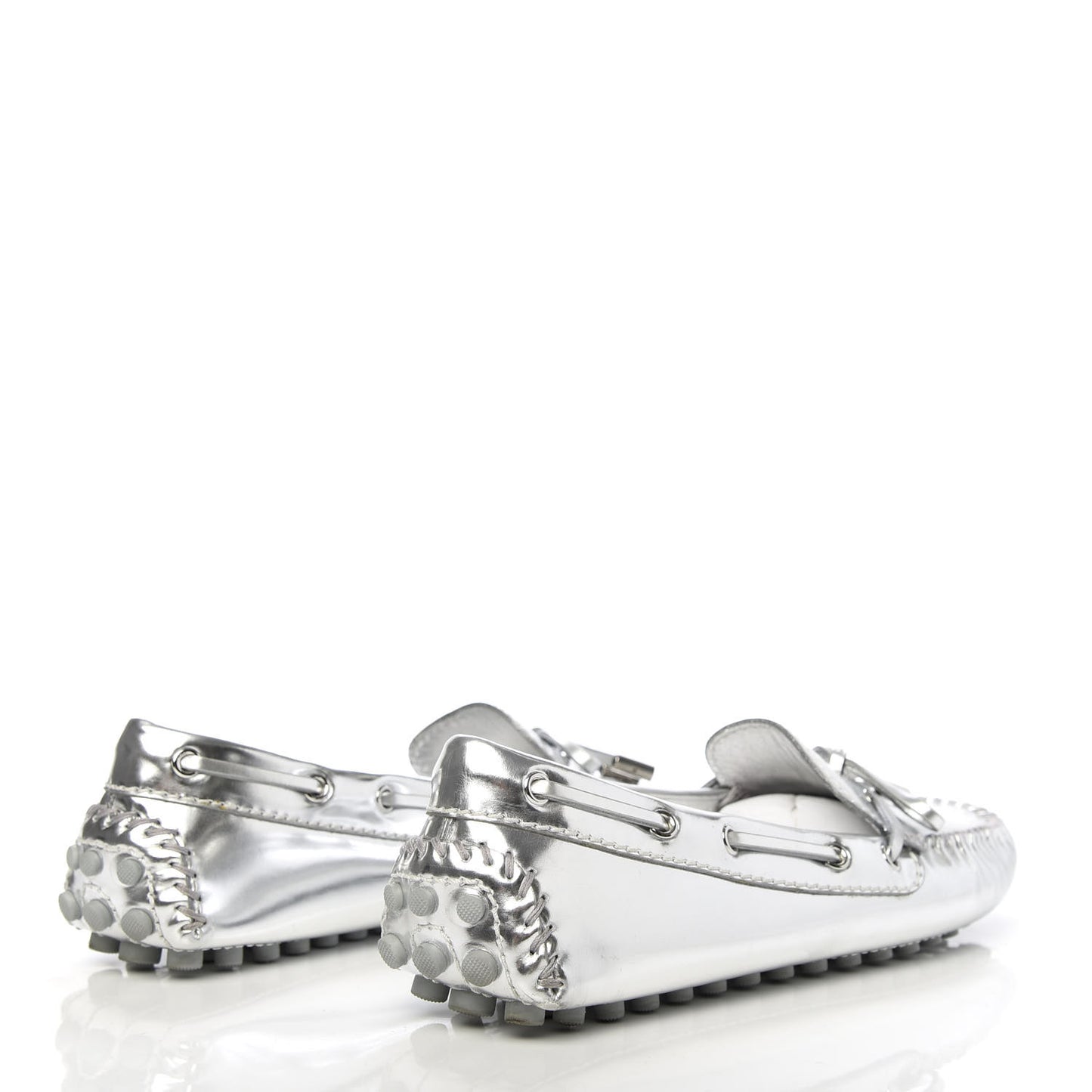 Calfskin Monogram Gloria Loafers 37.5 Silver