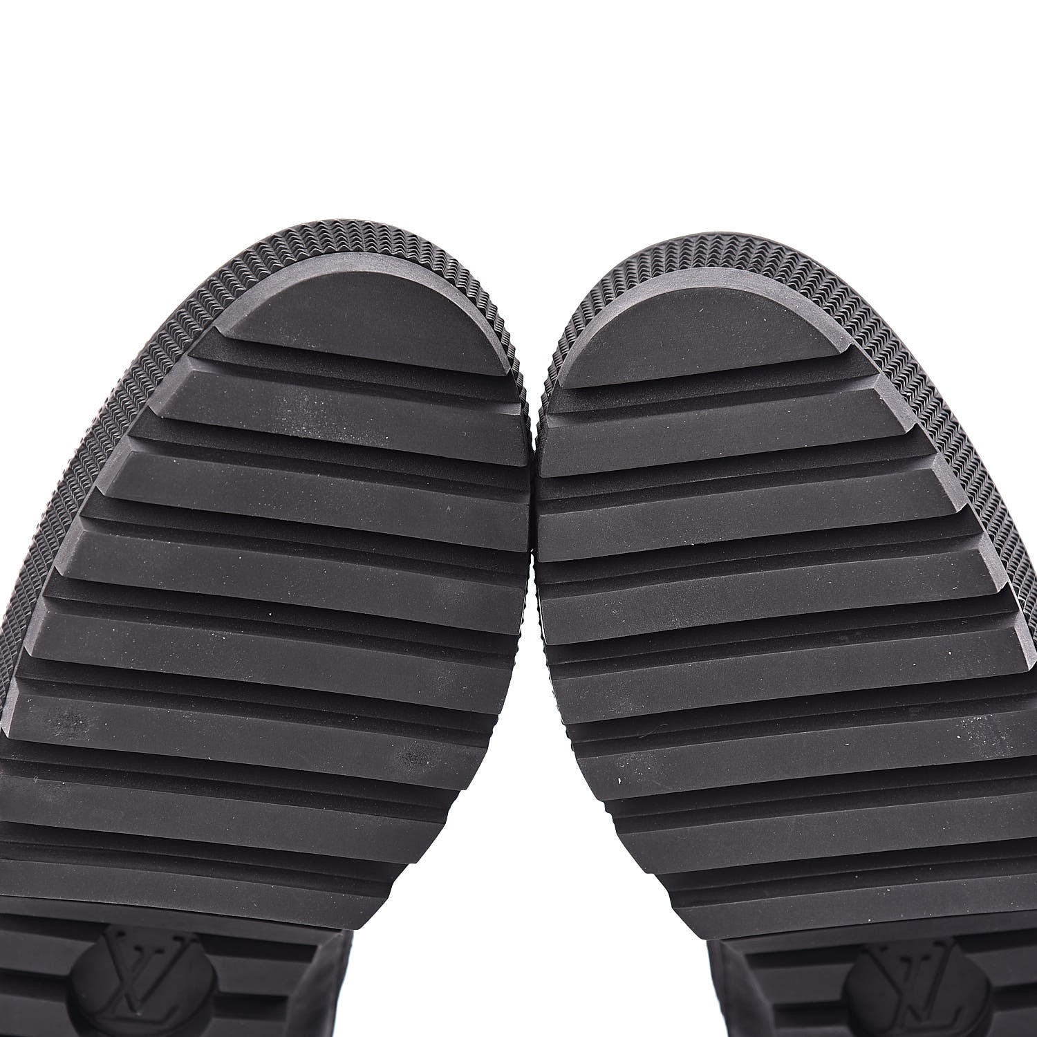 Louis Vuitton Suede Calfskin Monogram LV Black Heart Laureate Platform Desert Boots 37 Black 8 of 9