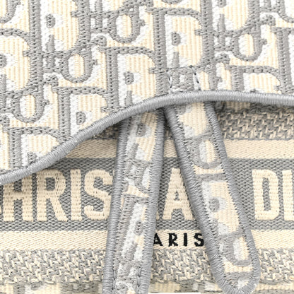 Christian Dior Oblique Slim Saddle Pouch Grey 6 of 9