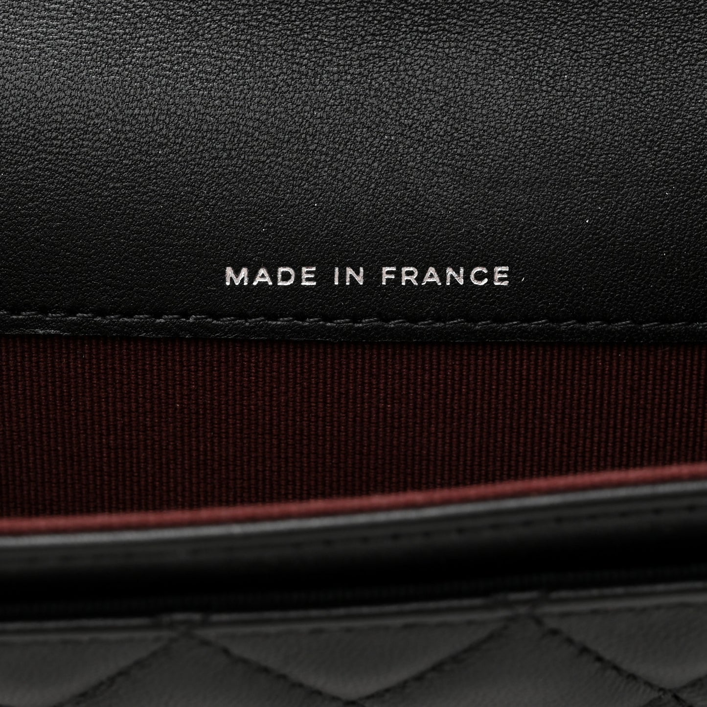 Lambskin Quilted Flap Card Holder Wallet Black