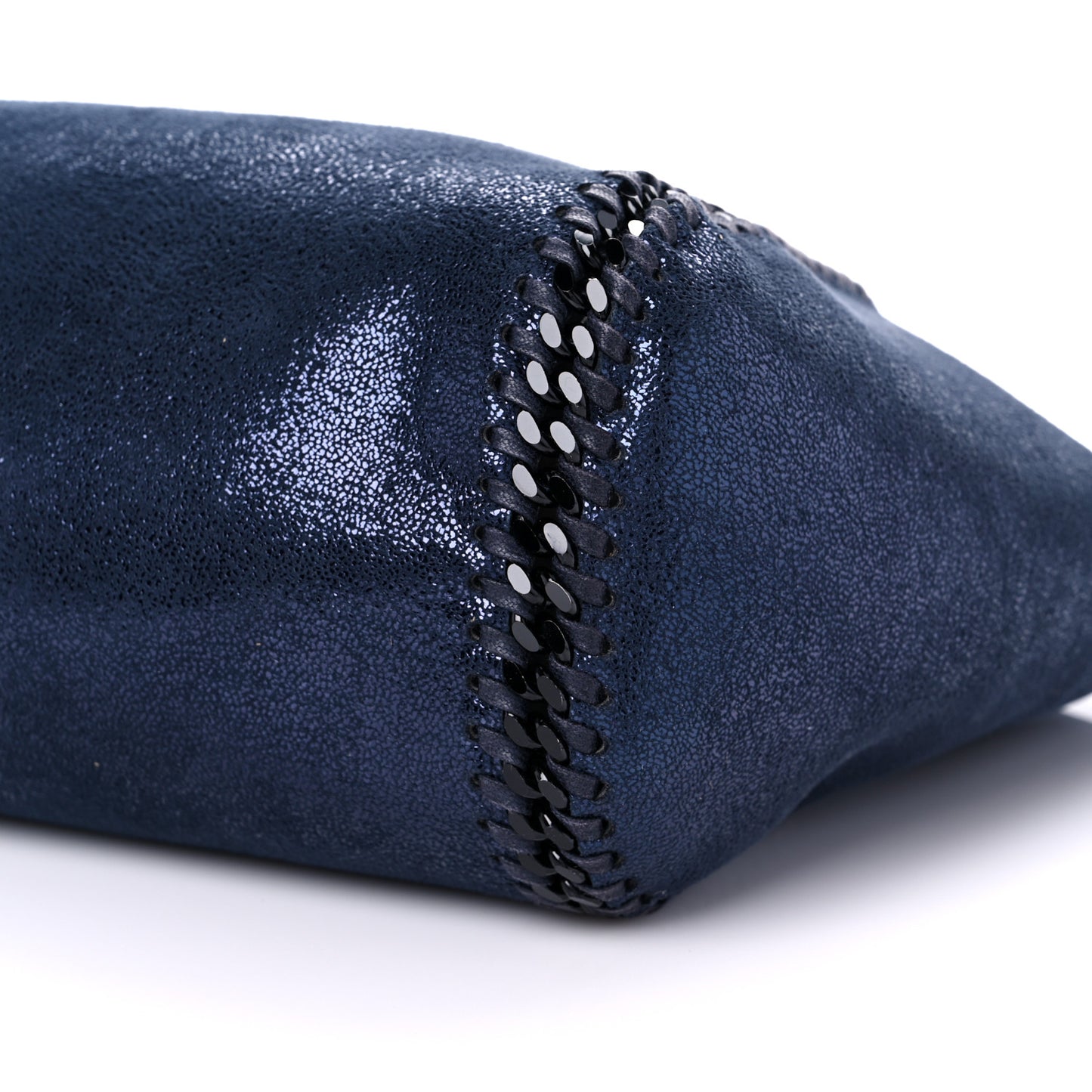 Chamois Shiny Dotted Reversible Tote Blue